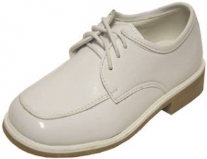 BOYS TUXEDO SHOES (2245563-2) WHITEPAT